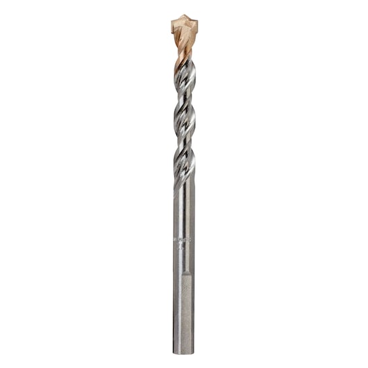 DEWALT DT6687 masonry drill bit with carbide tip, shown vertically on white background.