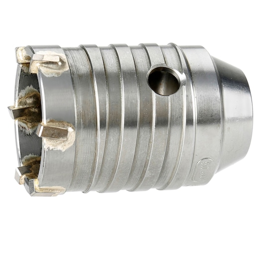 Dewalt DT6744 metal core drill bit with carbide tips for masonry and concrete drilling.