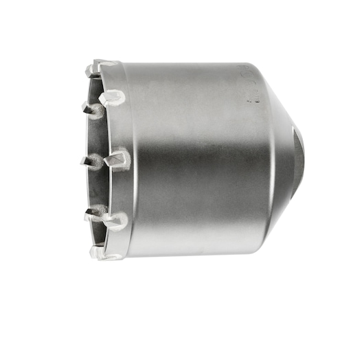 DEWALT DT6765 metal core bit with carbide teeth for drilling, shown against a white background.
