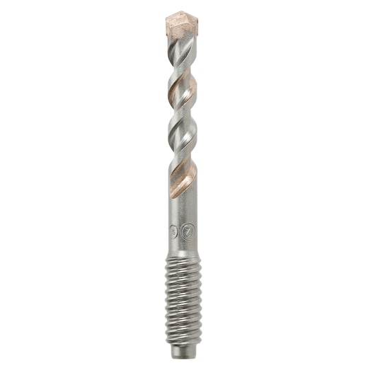A DEWALT DT6785 masonry drill bit with spiral design and carbide tip for drilling concrete and stone surfaces.