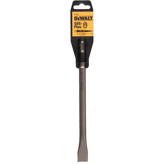 DEWALT SDS-Plus chisel bit DT6802 in retail packaging, 250mm length for hammer drills.