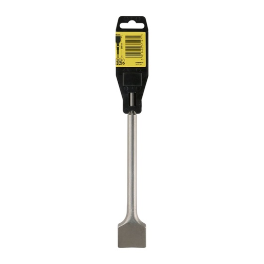 DEWALT DT6806 flat chisel with a silver shaft and packaging, used for masonry, demolition, construction tasks.