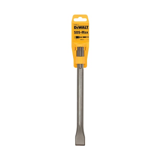 DEWALT SDS-Max chisel DT6822 in yellow packaging, designed for heavy-duty demolition and construction tasks.