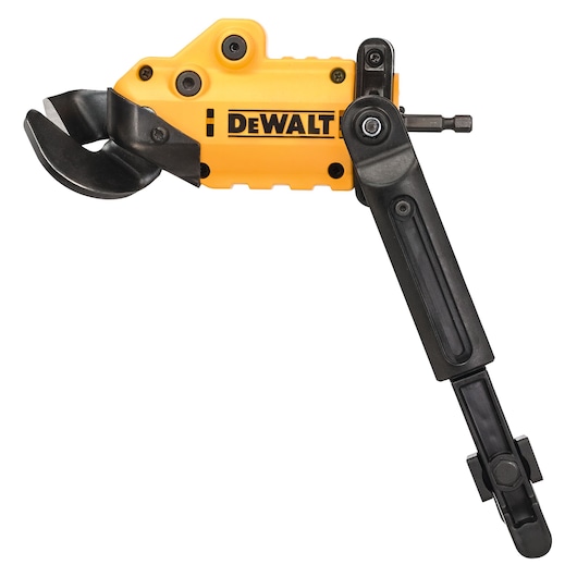 DEWALT DT70620 yellow and black metal pipe cutter accessory for power tools.