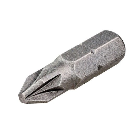 Single metallic DEWALT Phillips screwdriver bit, shown on a white background.