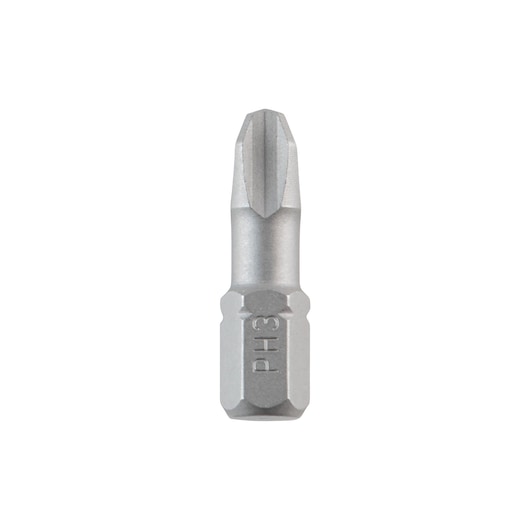 A single DEWALT PH3 screwdriver bit in silver color, designed for use with power tools.