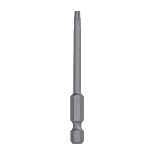 Single DEWALT Torx screwdriver bit with hex shank, shown vertically on a white background.