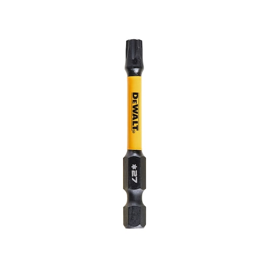 DEWALT DT7397T torsion screwdriver bit with yellow shaft and star tip, size T27.