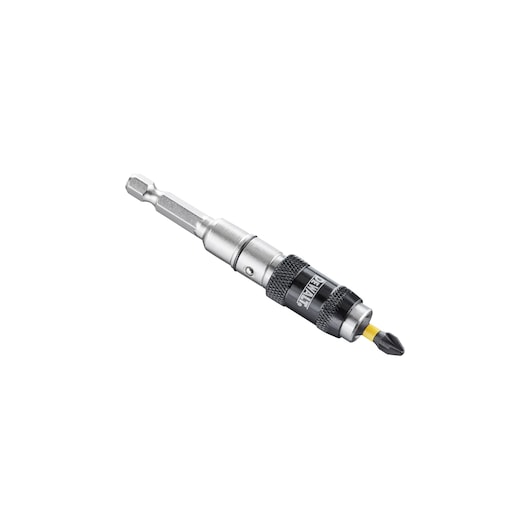 DEWALT DT7505 magnetic bit holder with a Phillips screwdriver bit, shown on a white background.