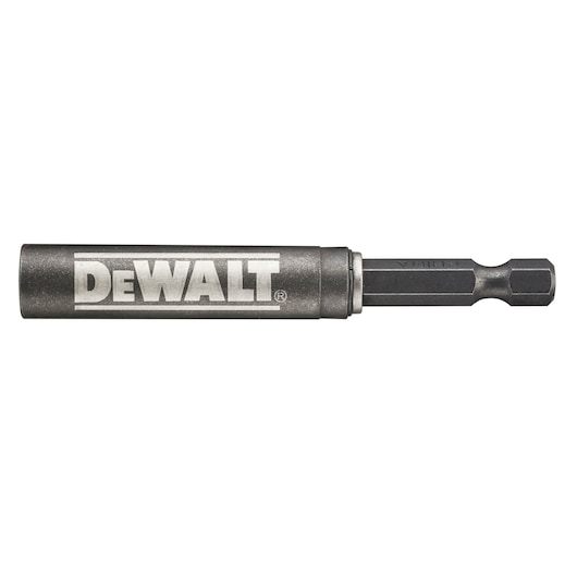 A DEWALT branded magnetic bit holder for screwdrivers and drills, shown against a white background.