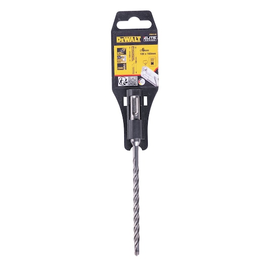 DEWALT DT8913 SDS drill bit in packaging, 6mm diameter, designed for masonry drilling.