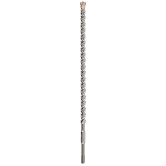 A Dewalt DT8927 long, spiral metal drill bit for masonry or concrete, shown vertically on a white background.