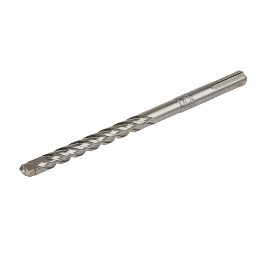 A DEWALT SDS drill bit with a spiral design, shown against a white background.