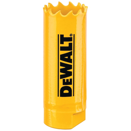DEWALT hole saw yellow, SKUs DT90298, DT90298-QZ. Photography category.