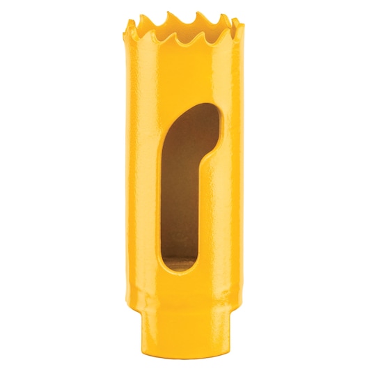 DEWALT hole saw, yellow, DT90302 and DT90302-QZ SKUs, photography category.