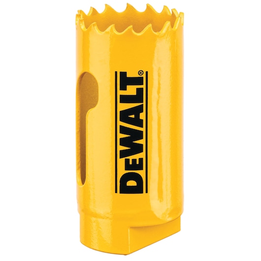 DEWALT yellow hole saw, SKUs DT90305, DT90305-QZ, product for photography category.