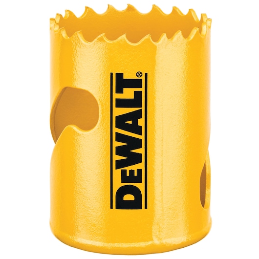 DEWALT yellow hole saw, Photography category, SKUs DT90311 and DT90311-QZ.