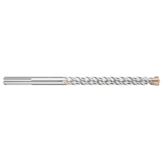 A DEWALT SDS-Max rotary drill bit with a spiral shaft and carbide tip designed for masonry and concrete.