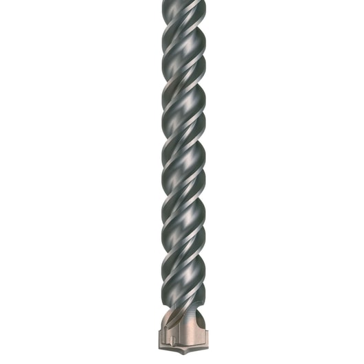 Close-up of a DEWALT DT9421 spiral masonry drill bit with carbide tip against a white background.