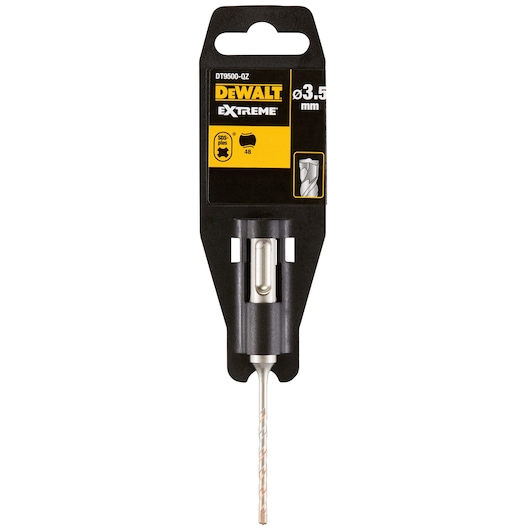 DEWALT DT9500 3.5mm SDS-plus masonry drill bit in packaging, suitable for extreme duty.