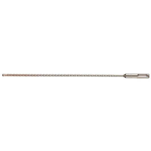 A long, metal DEWALT DT9507 SDS drill bit with a spiral design. Used for drilling in masonry and concrete.