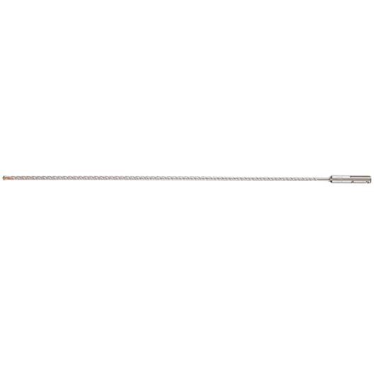 Long DEWALT masonry drill bit with SDS plus shank, designed for heavy-duty drilling in concrete and stone surfaces.