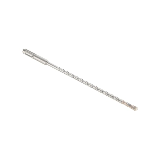 A DEWALT DT9521 long metal drill bit with a grooved shaft and SDS-plus shank, used for masonry or concrete drilling.