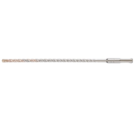 A long, spiral metal DEWALT drill bit, SDS style, suitable for masonry and concrete drilling.