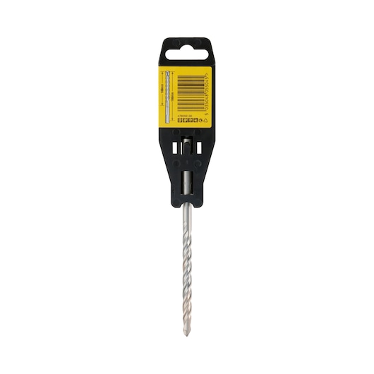 A DEWALT DT9529 drill bit in black and yellow packaging with barcode, shown vertically on a white background.