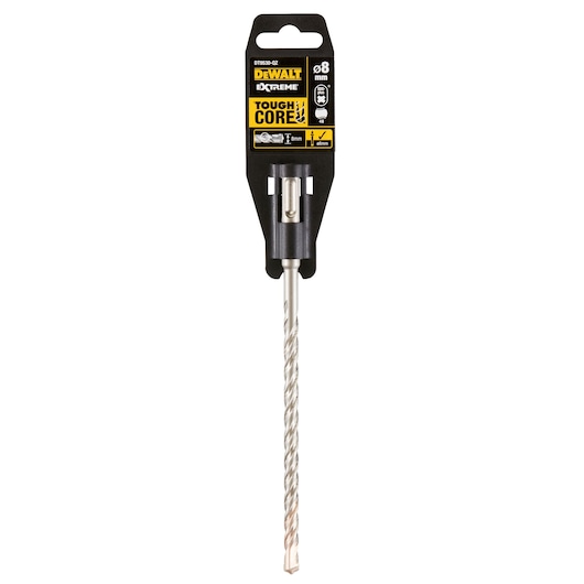 DEWALT DT9530 Tough Core drill bit, 8mm size, in retail packaging, suitable for masonry and concrete.