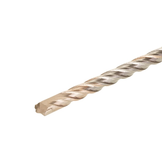 Close-up of a DEWALT DT9531 masonry drill bit with spiral flute, isolated on white background.