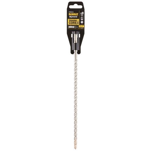 DEWALT DT9532 drill bit with ToughCore packaging, 8mm diameter, used for masonry and concrete drilling.