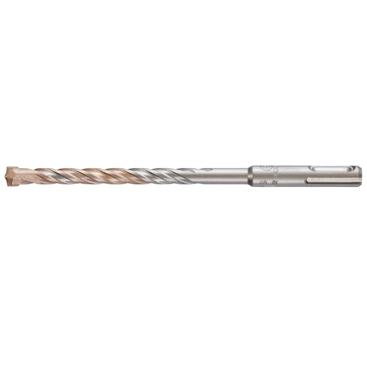 DEWALT DT9536 masonry drill bit with SDS-plus shank, silver and bronze, designed for rotary hammer drilling.