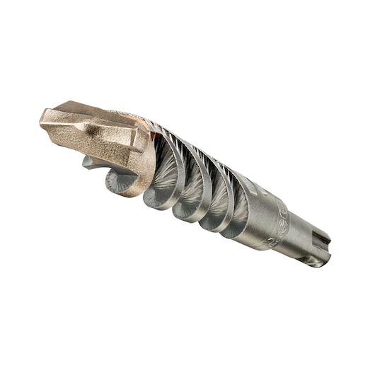 DEWALT drill bit, SKUs DT9541, DT9541-QZ, for photography category. Metallic spiral design close-up.