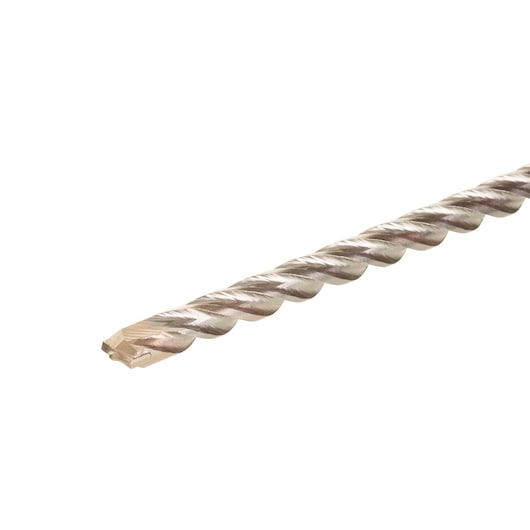 Close-up of a DEWALT DT9545 spiral masonry drill bit on a white background.