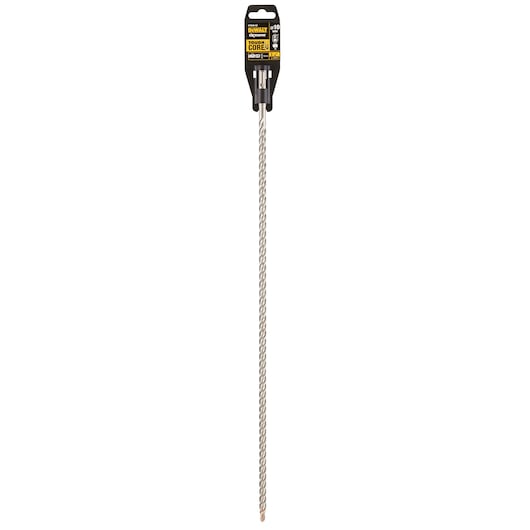 DEWALT DT9546 long masonry drill bit in packaging, shown vertically against a white background.