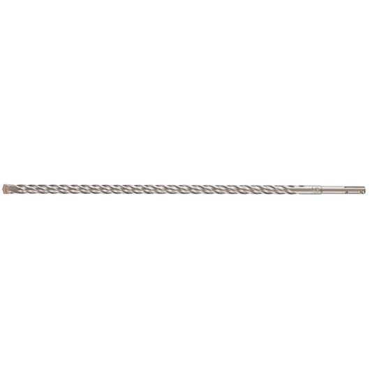 A long, spiral metal drill bit, suitable for use with power drills, shown against a white background.