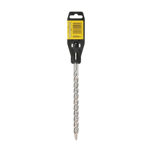 A DEWALT DT9568 masonry drill bit in retail packaging with a yellow label, shown upright on a white background.