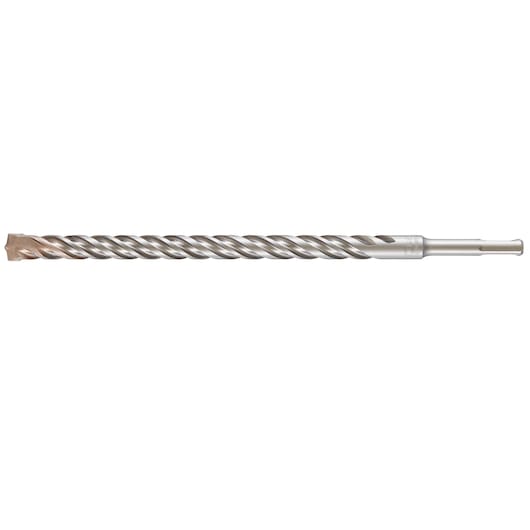 A DEWALT DT9581 long metal SDS drill bit with spiral grooves, designed for masonry and concrete drilling.