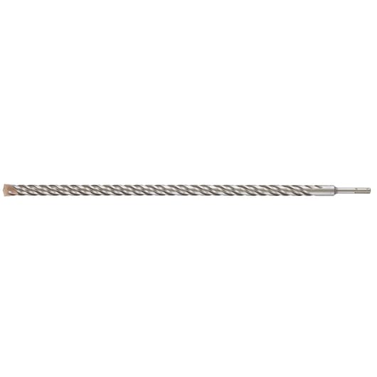 Long SDS masonry drill bit with spiral fluting for hammer drills, shown against a white background.