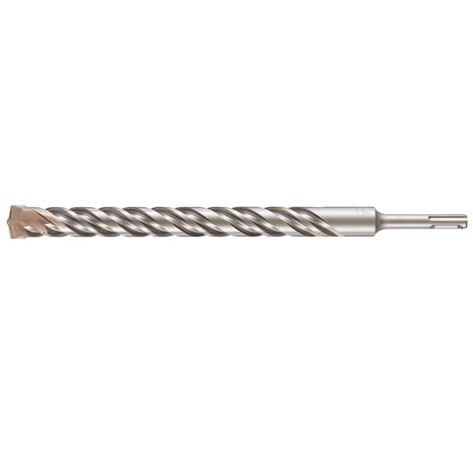Single DEWALT DT9603 SDS drill bit with spiral grooves, suitable for masonry and concrete drilling.
