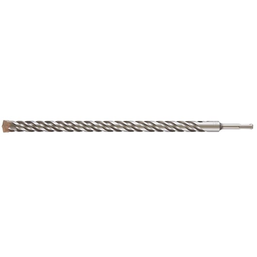 A long DEWALT rotary hammer drill bit with spiral flutes for masonry drilling, shown on a white background.