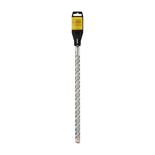 DEWALT DT9604 long spiral masonry drill bit in retail packaging, used for drilling concrete and stone.
