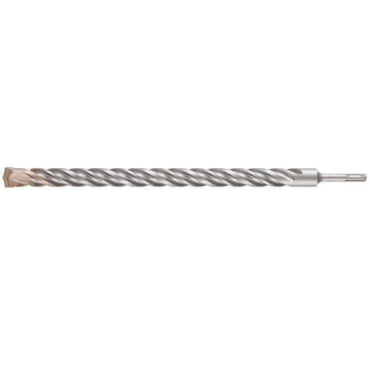 A long DEWALT DT9613 metal drill bit with spiral fluting and a SDS connection, shown against a white background.