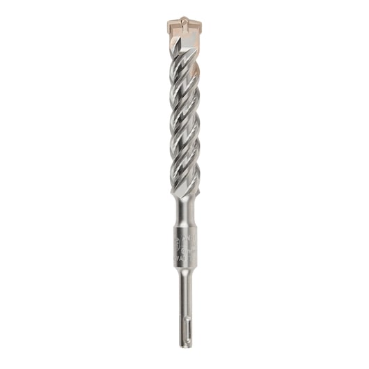 A DEWALT DT9690 masonry drill bit with spiral fluting and a carbide tip, shown upright on a white background.