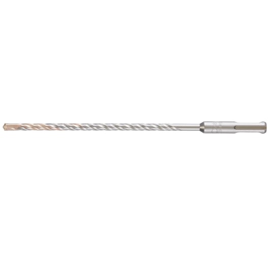 Long metal drill bit with spiral flutes and SDS shank, suitable for concrete and masonry drilling.