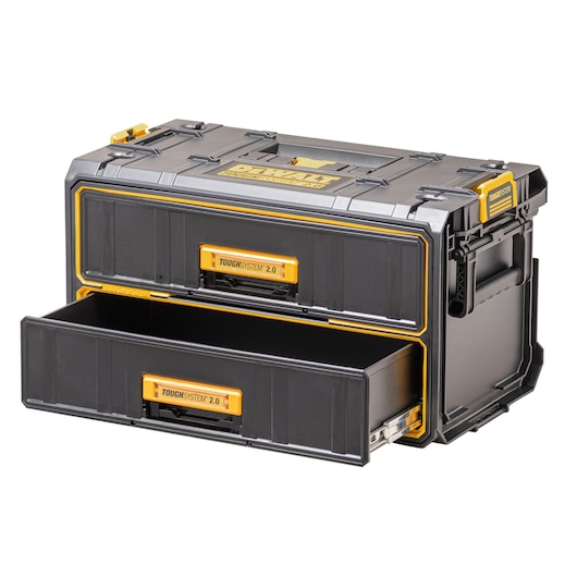 DEWALT tool storage box with two drawers, DWST83529-1 and DWST83529 SKUs. Photography category.