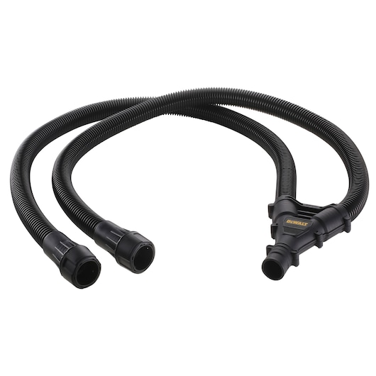 DEWALT photography accessory hose, DWV9470, DWV9470-XJ, shown coiled with connectors.
