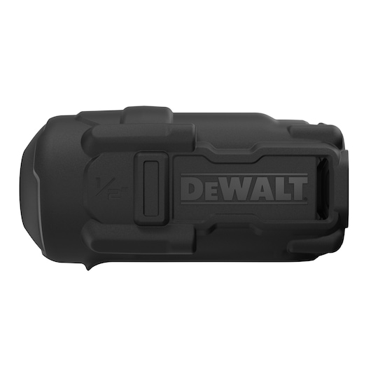 Black DEWALT protective case for photography accessories with rugged design and branded logo on the side.